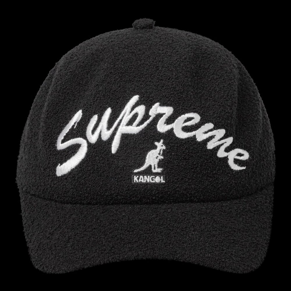 Supreme Kangol Bermuda Spacecap "SS21" Large Black Streetwear Sold Out Authentic